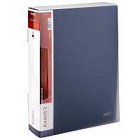 Папка з файлами, дисплей-книга в пластиковому боксі Axent (A4, 100 файлів, синій) 1200-02-A