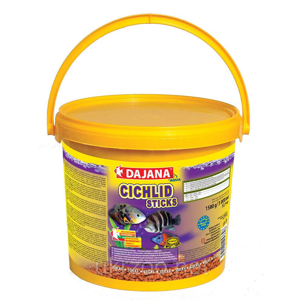 CICHLID STICKS (5л/1,9кг) Корм для великих та средніх цихлідів в пелетах