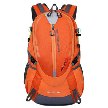 Рюкзак туристичний на 40 л (52х35х20 см) xs2586, Помаранчевий / Похідний рюкзак / Рюкзак в похід