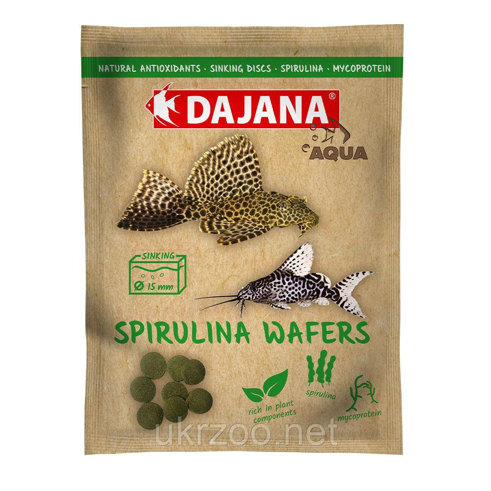 SPIRULINA Wafers (80мл/25 гр)Спец. корм для донних травоїдних риб в чіпсах (20шт/уп)