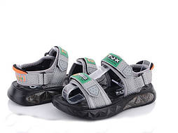 Дитячі літні босоніжки в сірому кольорі для хлопчика