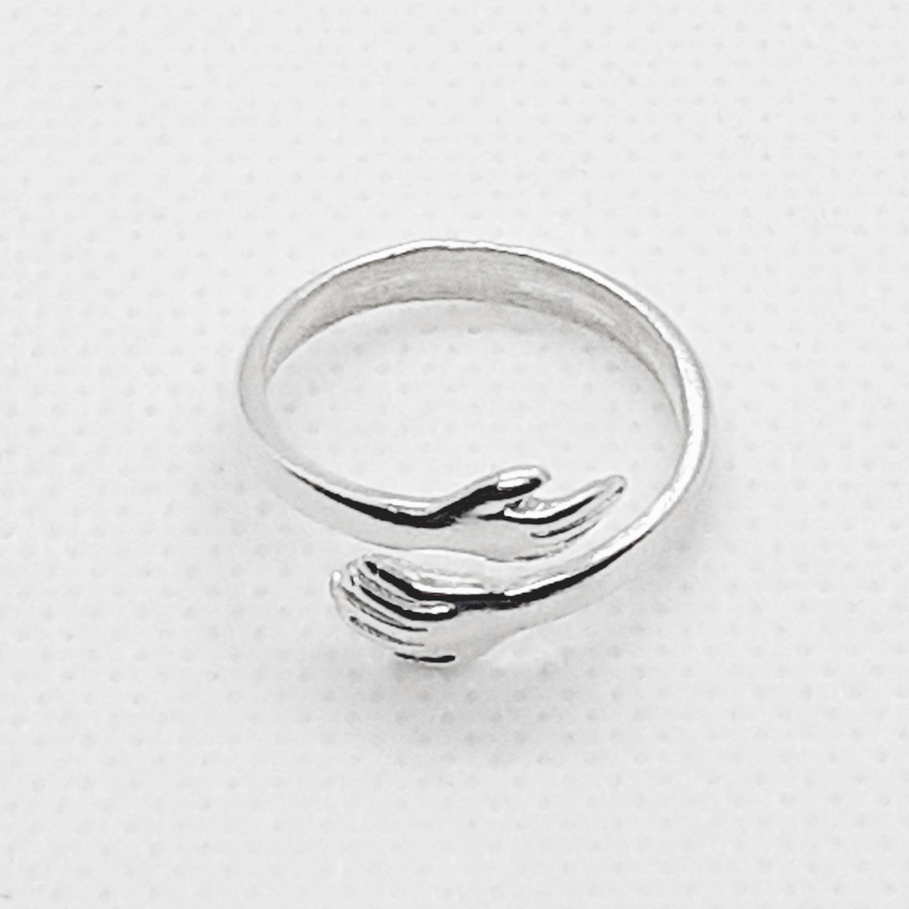 Оригінальна срібна безрозмірна каблучка Руки Обійми кільця на фалангу