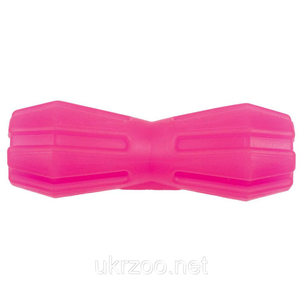 Іграшка "AGILITY"для собак гантель з отвором 12см, рожева, 100шт/ящ, фото 1