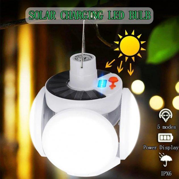Светильник лампа Bailong BL-2029 - светодиодная LED Фонарь для кемпинга с солнечной батареей аккумуляторная - фото 7 - id-p1722012322