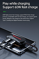 Зовнішня звукова карта 3 в 1 стерео Plextone GS1 usb Typec-C Hi-Res роз'єм з адаптером зарядного пристрою, фото 8