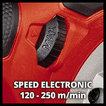 Потужна шліфмашина стрічкова акумуляторна Einhell TP-BS 18/457 Li BL - Solo : з АКБ 18V 2.5 Ач, об.х.х 120 - 250 м/хв, фото 3