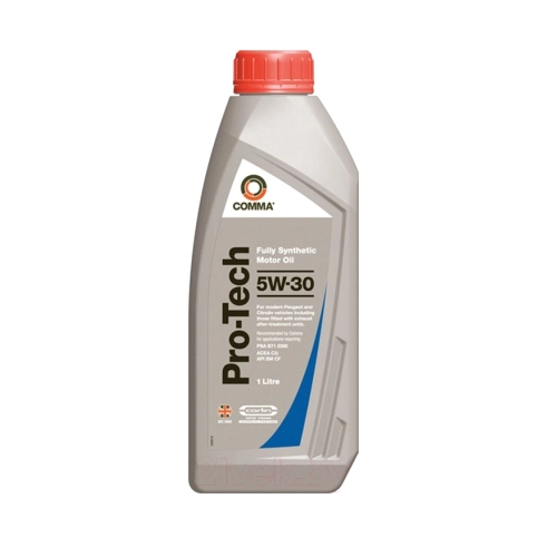 Моторна олива 5W30 синтетична 1л Comma PRO-TECH автоолива PSA B71 2290 (PTC1L)