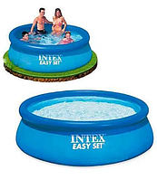 Семейный бассейн Intex 28101 Easy Set 183х150х51 см для дома круглый, Надувные бассейны для дома и дачи синий