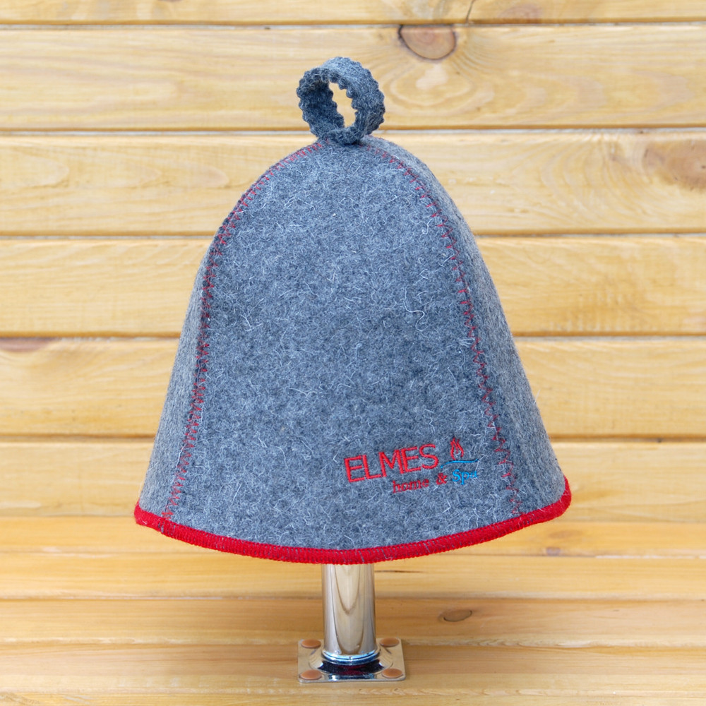 Шапка для лазні, сауни з логотипом "Elmes"