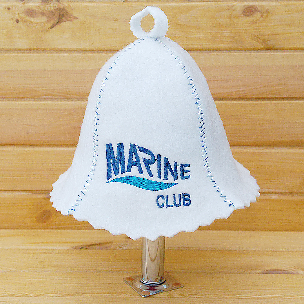Шапка лазнева з логотипом "Marine club"