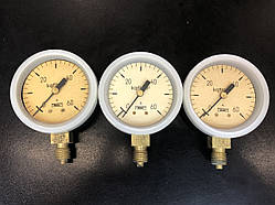 МТП-1М Манометр загальнотехнічний 60 кгс/см2 (6МПа, 6000кПа) Ф63мм М12*1,5 радіальний (час спрр-НОВИ!!!!