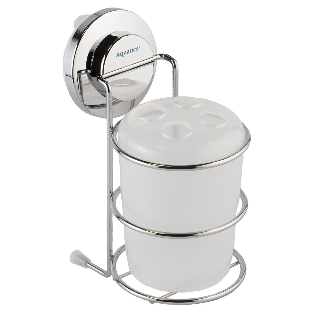 Стакан на вакуумному присоску s38 73×100×163мм AQUATICA (9783825)