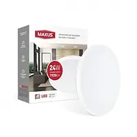 Светильник светодиодный настенно-потолочный Maxus Ceiling light 24W 4100K C (круг)