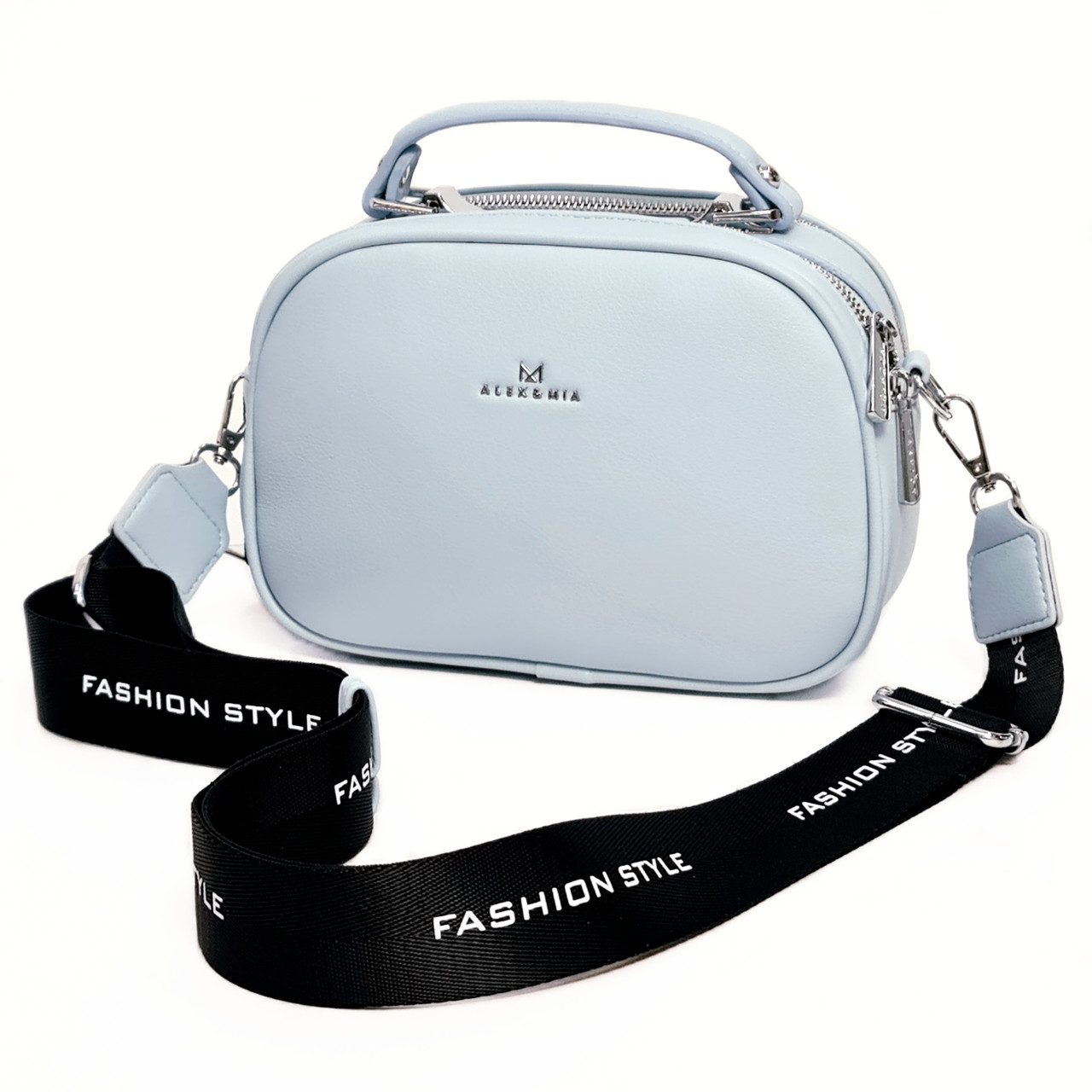 Сумка жіноча крос-боді Alex&Mia Блакитний 22х16х10 см (4116), фото 1