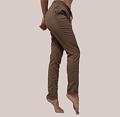 Жіночі літні штани, софт No13 темний беж БАТАЛ, фото 2