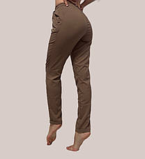 Жіночі літні штани, софт No13 темний беж БАТАЛ, фото 3