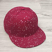 Кепка детская снепбек (Snapback) Бордовый 50-54р (2226)