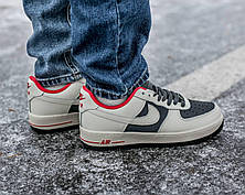 Чоловічі кросівки Nike Air Force 1 Low Grey Red ALL07877, фото 3