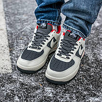 Чоловічі кросівки Nike Air Force 1 Low Grey Red ALL07877, фото 6