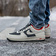 Чоловічі кросівки Nike Air Force 1 Low Grey Red ALL07877, фото 3