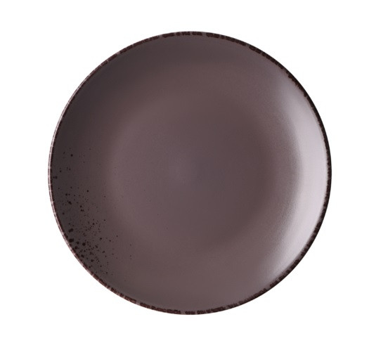 Тарілка обідня Ardesto Lucca 26 см Grey brown кераміка AR2926GMC