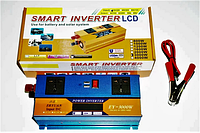 Инвертор SMART с 12V/24V, преобразователь с дисплеем, преобразователь постоянного тока автомобильный