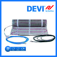Одножильний нагрівальний мат DEVI 0,5 кв. м.