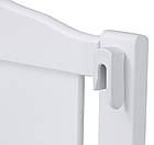 Ліжко Babyroom Тедді T-01 фігурне бильце, відкидний бік, колеса білий, фото 3