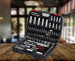 Професійний набір інструментів для авто у кейсі, інструменти набором Zhongxin Tools 108 штук Чорний