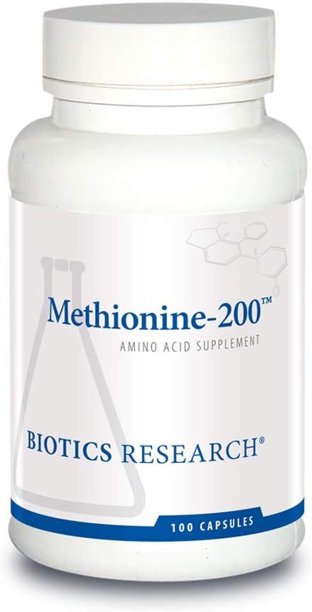 Biotics Research Methionine-200 / Л-Метіонін 200 мг 100 капсул