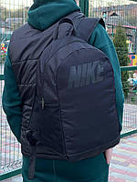 Рюкзак на блискавці з двома лямками, спортивний рюкзак Nike, великий рюкзак для прогулянок Чорний