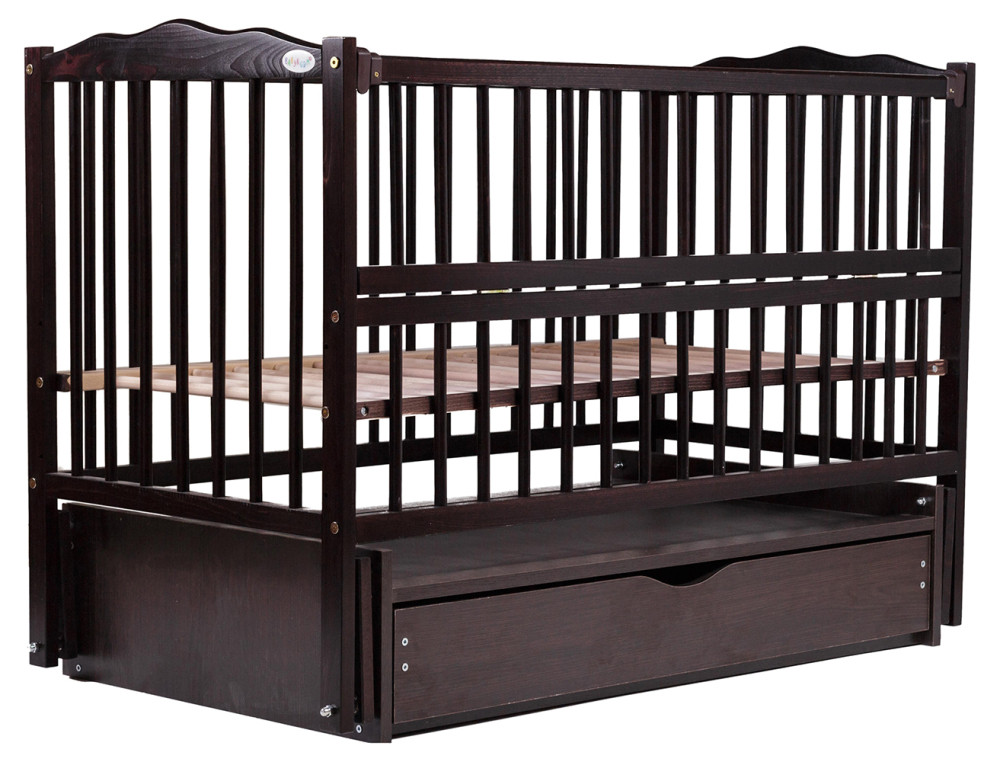 Ліжко Bair Веселка VMY-3 маятник, шухляда, відкидний бік бук венге, фото 1