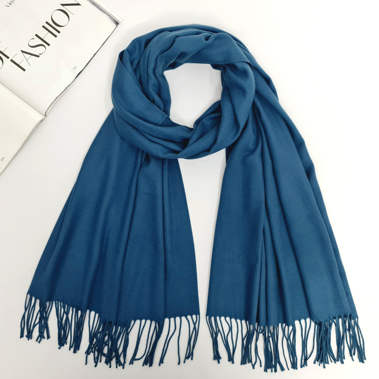 Шарф жіночий M&JJ Мармаріс Денім 190х70 см (8124), фото 1