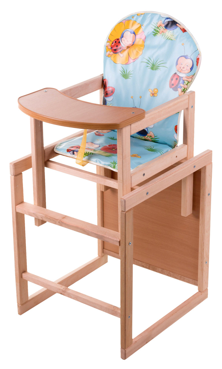 Стільчик-трансформер Наталка Зайчик-11 eko блакитний (божа корівка), фото 1