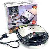 Сендвічниця-гриль, вафельниця Kingberg — KB-2046 3в1 електрична, фото 2