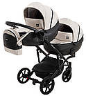 Коляска 2 в 1 для двійні Bair Next DUO ECO 22 лате, фото 2