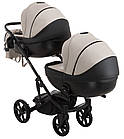Коляска 2 в 1 для двійні Bair Next DUO ECO 22 лате, фото 4
