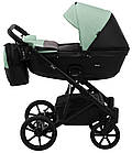Коляска 2 в 1 Bair Kiwi ECO BK-8/15 м'ятний / чорний, фото 4