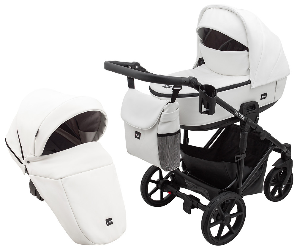 Коляска 2 в 1 Bair Ultra ECO U-75 слонова кістка, фото 1