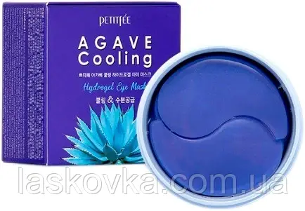 Гідрогелеві патчі з екстрактом агави Petitfee Agave Cooling Hydrogel Eye Mask 60шт, фото 1