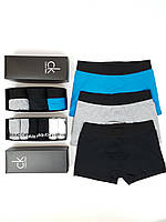 Подарунковий набір нижньої білизни 3шт та шкарпеток бренд 6 пар Calvin Klein. Труси чоловічі шкарпетки Кельвін Кляйн, фото 5