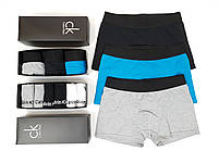 Подарунковий набір нижньої білизни 3шт та шкарпеток бренд 6 пар Calvin Klein. Труси чоловічі шкарпетки Кельвін Кляйн, фото 10