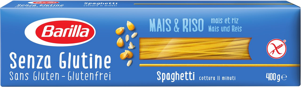 Безглютенові макарони Barilla «Spaghetti» Senza Glutine (італійські спагеті барилла) 400 г.