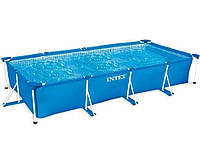 Каркасный бассейн Intex 28273 размер 450*220*84см на 7127 л Rectangular Frame Pool