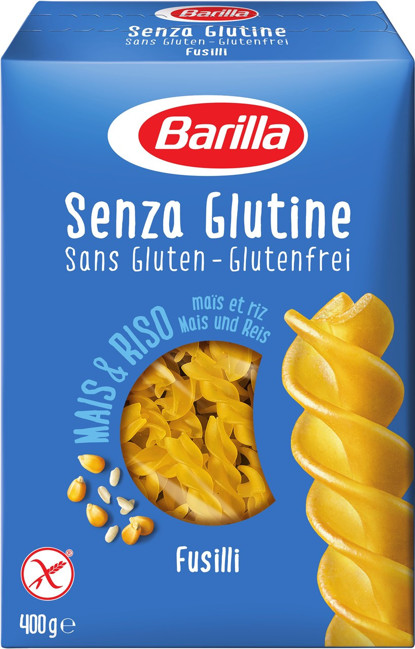 Безглютеновые макароны Barilla «Fusilli» Senza Glutine (макароны спиральки) 400 г. - фото 2 - id-p350082761