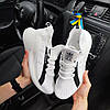 Чоловічі кросівки Adidas ZX 5K Boost White black білі з чорним Адідас ЗХ текстиль сітка весна літо, фото 3