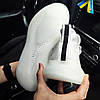 Чоловічі кросівки Adidas ZX 5K Boost White black білі з чорним Адідас ЗХ текстиль сітка весна літо, фото 9