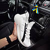 Чоловічі кросівки Adidas ZX 5K Boost White black білі з чорним Адідас ЗХ текстиль сітка весна літо, фото 5
