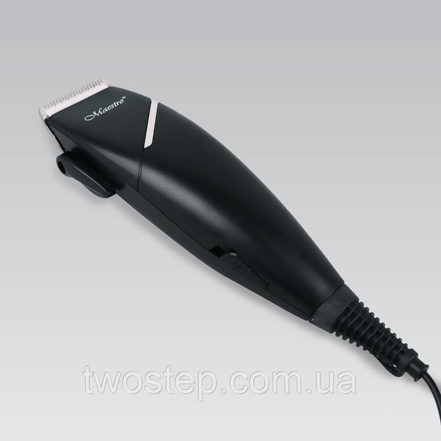 Машинка для стриження волосся від мережі Maestro MR-653C-BLACK Універсальна машинка для стриження 4в1