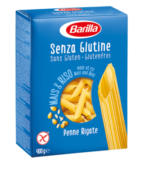 Безглютенові макарони Barilla «Penne Rigate» Senza Glutine (барила пір'я) 400 г.